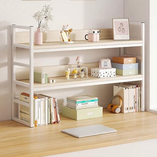 Schreibtisch-Bücherregal, Bücherregal Für Wohnheime, Schreibtisch-Organizer-Regal, Schreibtisch-Aufbewahrungsregal, Mehrzweck-Bücherregal, Aufbewahrungsregal(A2,95cm/37in) von ZUGIATP