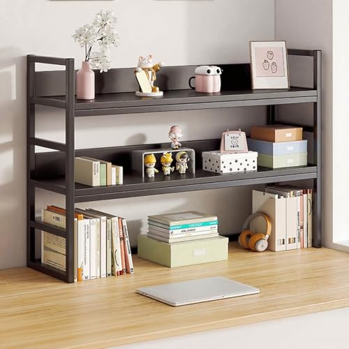 Schreibtisch-Bücherregal, Bücherregal Für Wohnheime, Schreibtisch-Organizer-Regal, Schreibtisch-Aufbewahrungsregal, Mehrzweck-Bücherregal, Aufbewahrungsregal(A3,75cm/29in) von ZUGIATP