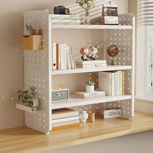 Schreibtisch-Bücherregal, Bücherregal Für Wohnheime, Schreibtisch-Organizer-Regal, Schreibtisch-Aufbewahrungsregal, Mehrzweck-Bücherregal, Aufbewahrungsregal(Three-layerB2,40cm/15in) von ZUGIATP