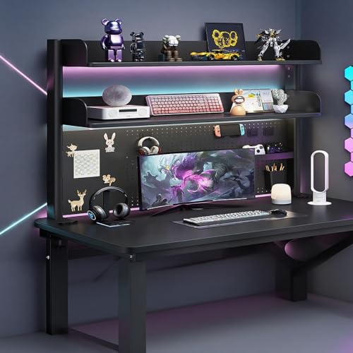 Schreibtisch-Bücherregal Hochklappbares Schreibtisch-Bücherregal Schreibtisch-Stecktafel Geeignet Für Schreibtisch Und Schlafzimmer(Three-layer,60 * 95cm/23 * 37in) von ZUGIATP