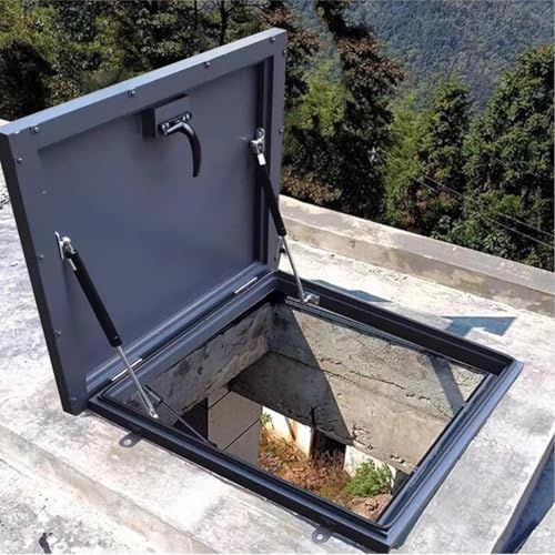 Verzinkte Kellerdachfensterabdeckungen mit Aluminiumrahmen,Schachtabdeckungen aus Stahl für Terrassen,Hochleistungs-Sicherheits-Schachtabdeckungen aus Stahl,Gewerbliche Dachzugangstüren(55*65cm/21.7*2 Verzinkte Kellerdachfensterabdeckungen mit Aluminiumrahmen,Schachtabdeckungen aus Stahl für Terrassen,Hochleistungs-Sicherheits-Schachtabdeckungen aus Stahl,Gewerbliche Dachzugangstüren(55*65cm/21.7*2 von ZUGIATP