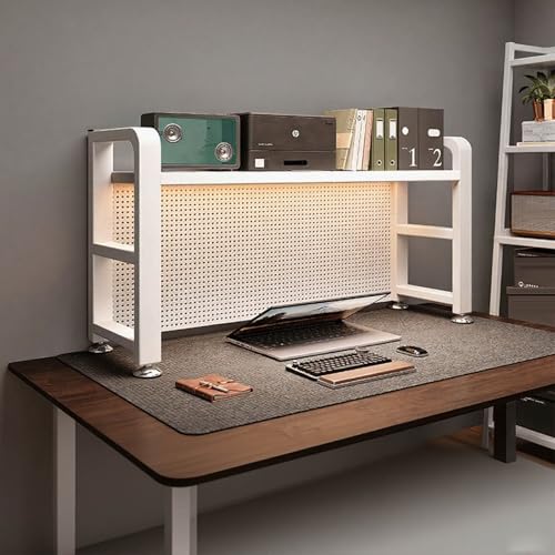 ZUGIATP Desktop-Bücherregal Computer-Desktop-Bücherregal 2-lagiges Multifunktionales Arbeitsplatten-Schreibtisch-Lagerregalregal Geeignet Für Home-Office-Schlafsäle(Type B Single Layer,55cm/21in) von ZUGIATP