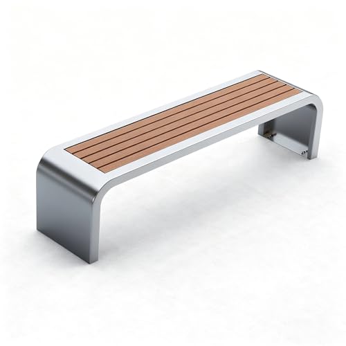 ZUGIATP Gartenbank Aus Edelstahl 304 Für Den Außenbereich Terrassensitz Wetterbeständig Gartenbank Parksitz Geeignet Für Garten Veranda Park Und Freizeitstuhl(A,120cm/47in) von ZUGIATP