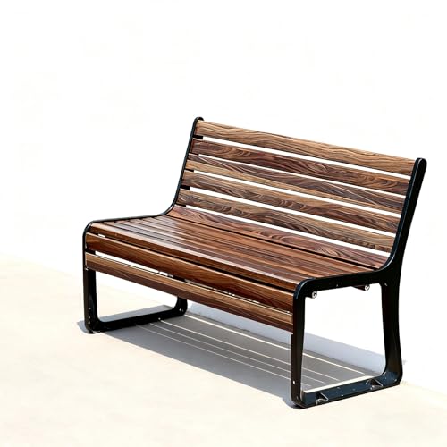 ZUGIATP Parkbank Für Den Außenbereich Aus Verzinktem Stahl Robuste Gartenbank Mit Lattenrost Und Rückenlehne Gartensitz Aus Metall Geeignet Für Den Garten Am Pool(Zinc Alloy Walnut Color,120cm/47in) ZUGIATP Parkbank Für Den Außenbereich Aus Verzinktem Stahl Robuste Gartenbank Mit Lattenrost Und Rückenlehne Gartensitz Aus Metall Geeignet Für Den Garten Am Pool(Zinc Alloy Walnut Color,120cm/47in) von ZUGIATP