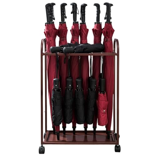 ZUGIATP Regenschirmhalter Mit Abtropfschale Schirmständer Goldener Metall-Regenschirm-Stand Große Kapazität Mit Ablaufwanne Für Flur Büro Veranda-Türeingänge(Brown,45 * 25 * 68cm/19 * 9 * 26in) ZUGIATP Regenschirmhalter Mit Abtropfschale Schirmständer Goldener Metall-Regenschirm-Stand Große Kapazität Mit Ablaufwanne Für Flur Büro Veranda-Türeingänge(Brown,45 * 25 * 68cm/19 * 9 * 26in) von ZUGIATP