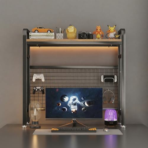 ZUGIATP Schreibtisch-Bücherregal Verstellbares Schreibtisch-Bücherregal Geeignet Für Wohnheimzimmer. Geeignet Für Schreibtische, Schreibtische Und Arbeitstische.(Black Single Layer,115cm/45in) von ZUGIATP