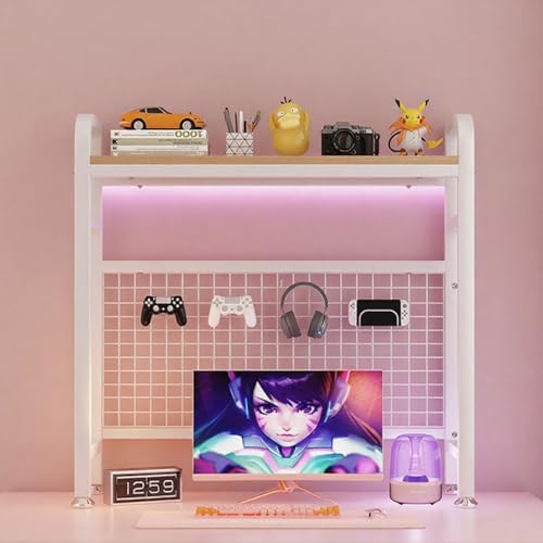 ZUGIATP Schreibtisch-Bücherregal Verstellbares Schreibtisch-Bücherregal Geeignet Für Wohnheimzimmer. Geeignet Für Schreibtische, Schreibtische Und Arbeitstische.(White Single Layer,115cm/45in) von ZUGIATP