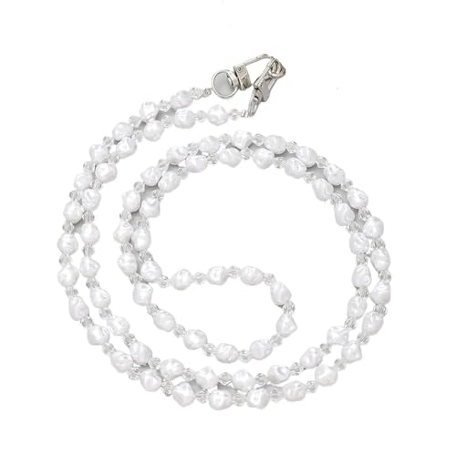 120CM Perlen Perlen Telefon Lanyard Outdoor Tragetasche Crossbody Gurt Hängendes Seil Lange Kettenriemen DIY Universal Anti-Verlust(Style4) von ZUGLQYSX