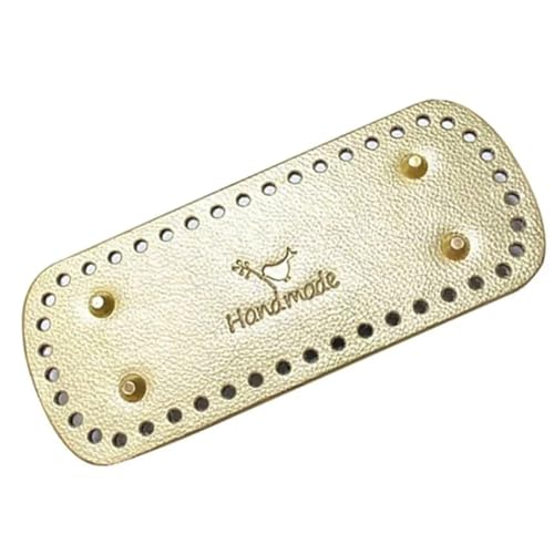 20cm * 8cm Handgemachte Lange Unten Gurtband for Häkeln Taschen Rechteck DIY Tasche Gestrickte(Gold) von ZUGLQYSX