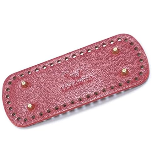 20cm * 8cm Handgemachte Lange Unten Gurtband for Häkeln Taschen Rechteck DIY Tasche Gestrickte(Red) von ZUGLQYSX