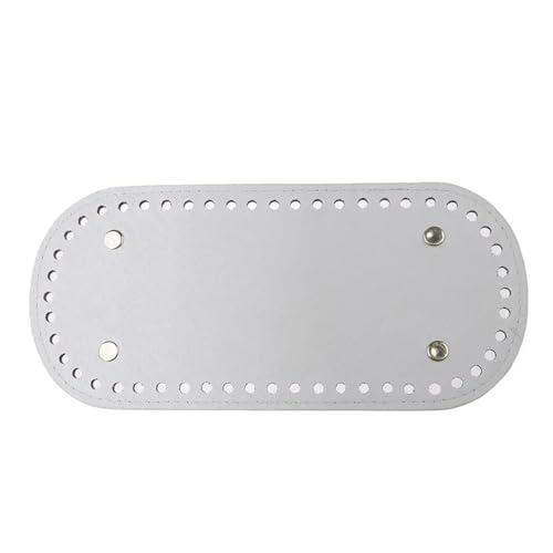 3 stücke 22x10cm Lange Unterseite for Gestrickte Tasche PU Leder Basis Handarbeit Mit Löchern Diy Häkeln Zubehör(Beige) von ZUGLQYSX