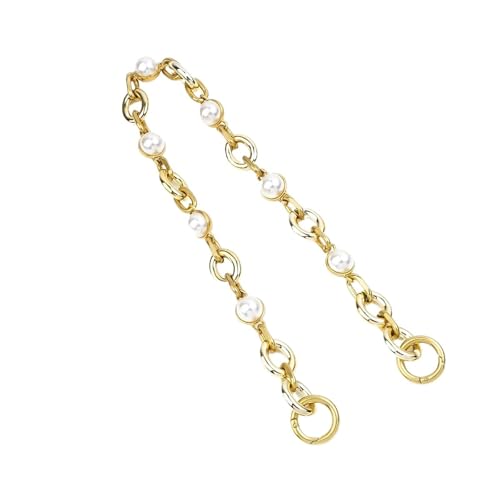 40/60 cm plattierte Metallperlen-Geldbörsenkette, Handtaschengriffe, DIY-Geldbörsen-Ersatzkette for Schultertaschen, Handtaschengurte(Gold 60cm) von ZUGLQYSX