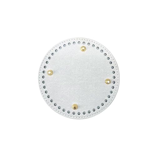Handgemachte Runde Boden Gurtband for Häkeln Taschen Rechteck Diy Tasche Gestrickt(Silver,6pcs) von ZUGLQYSX