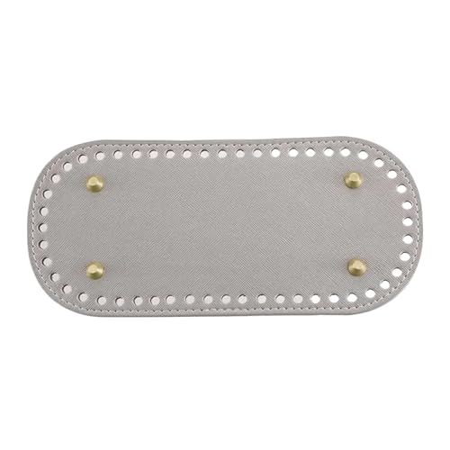Handgemachte ovale lange Boden Gurtband for Häkeltaschen Rechteck Runde Diy Häkeltasche for gestrickte(Silver) von ZUGLQYSX