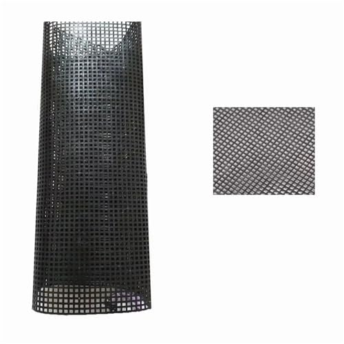 Handtaschenzubehör, Plastiktüte, Netzgitter, robustes schwarz-weißes Segeltuch, Taschenblätter, 33 x 50,0 cm, Netzstoff(Black Small Grid) von ZUGLQYSX