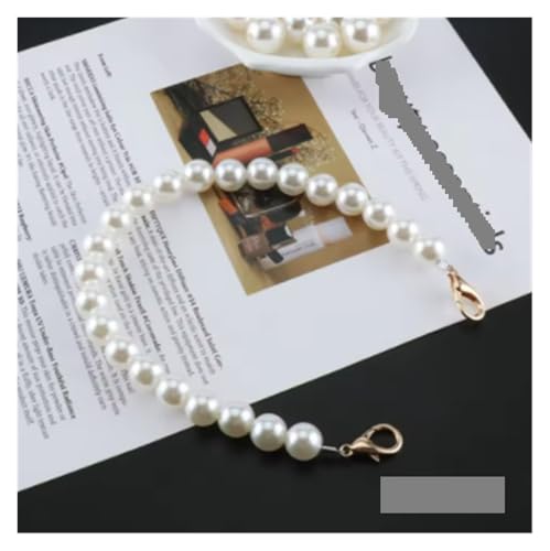 Hardware Perlen-Umhängetaschen, 30–60 cm lange Griffe for DIY-Taschen, Kleidungszubehör, dekorative Mode-Perlentaschenkette(14mm-Lobster buckle,40cm (portable)) von ZUGLQYSX
