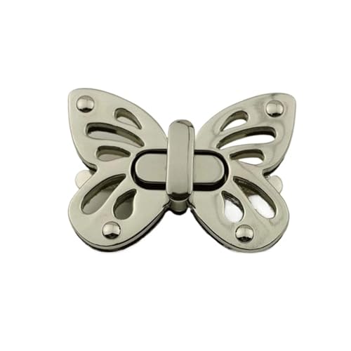 Metall Schmetterling Drehverschluss Schnalle Drehverschluss for Lederhandwerk Damen Tasche Handtasche Schultertasche DIY Hardware Zubehör(Color7) von ZUGLQYSX