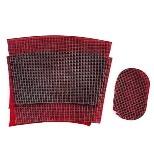 Strick-Stickerei-Eimertasche, Hilfs-Strick-Näh-Web-Kunststoff-Netzblatt For DIY-Herstellungszubehör, Handgefertigt, Einfacher Strickhelfer(Black 48cm) von ZUGLQYSX