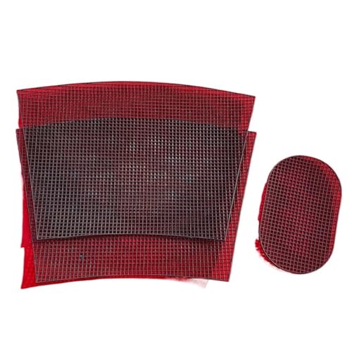 Strick-Stickerei-Eimertasche, Hilfs-Strick-Näh-Web-Kunststoff-Netzblatt For DIY-Zubehör, Handgefertigt, Einfacher Strickhelfer(Brown) von ZUGLQYSX