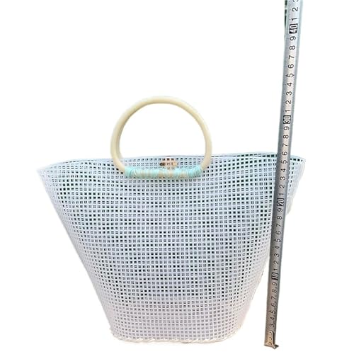 Strick-Stickerei-Eimertasche, Hilfs-Strick-Näh-Web-Kunststoff-Netzblatt For DIY-Zubehör, Handgefertigt, Einfacher Strickhelfer(Color-03) von ZUGLQYSX