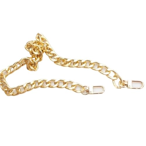 Taschengurt Metall Taschenkette Ersatz Handtaschengriffe DIY Zubehör for Taschen(Gold,30.0cm) von ZUGLQYSX