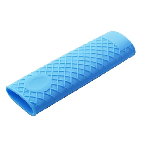 ZUGLQYSX 1 Stück verdickte Silikon-Pfannengriffabdeckung, Wärmedämmungsabdeckung, Anti-Rutsch-Pfannengriffabdeckung, Gummiabdeckung for Bratpfannengriff(Blue) von ZUGLQYSX
