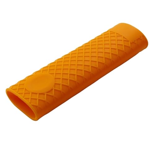 ZUGLQYSX 1 Stück verdickte Silikon-Pfannengriffabdeckung, Wärmedämmungsabdeckung, Anti-Rutsch-Pfannengriffabdeckung, Gummiabdeckung for Bratpfannengriff(Orange) von ZUGLQYSX