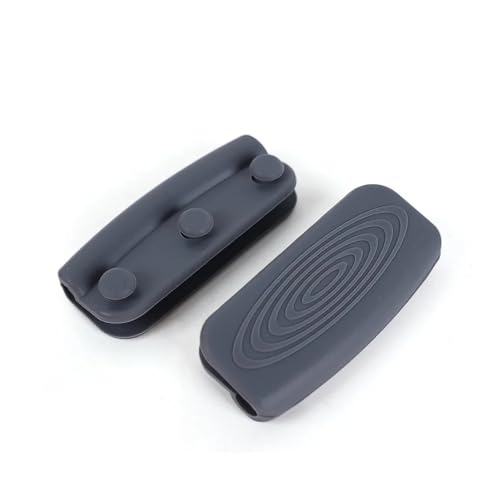 ZUGLQYSX 2 Stück Silikon Hitzebeständiger Topfgriff Anti-Verbrühung Rutschfester Ofen Pfannen Schüssel Kochgeschirr Griffe Klemme Küchenhelfer Halter(Color2) von ZUGLQYSX