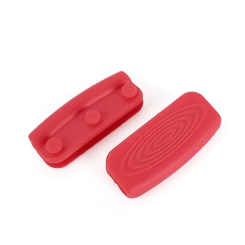 ZUGLQYSX 2 Stück Silikon Hitzebeständiger Topfgriff Anti-Verbrühung Rutschfester Ofen Pfannen Schüssel Kochgeschirr Griffe Klemme Küchenhelfer Halter(Color3) von ZUGLQYSX