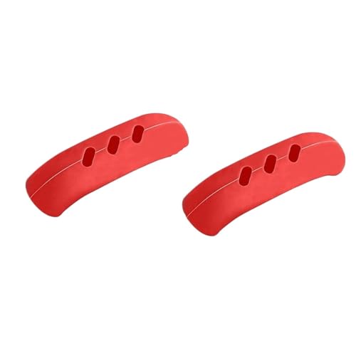 ZUGLQYSX 2Pcs Silikon Pan Griff Abdeckung Wärmedämmung Unterstützen Griff Halter Grip Hülse Küche Gadgets(Red) von ZUGLQYSX