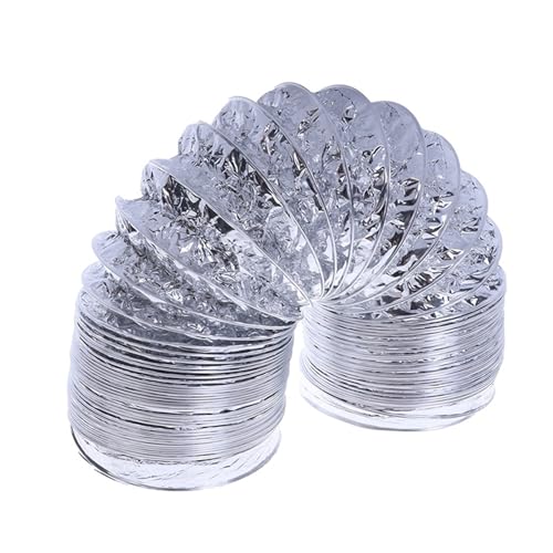 ZUGLQYSX Abluftschlauch 4 Zoll Ventilator Rohr Aluminium Rohr Luft Belüftung Schlauch Flexible Abluftkanal 2M FüR Klimaanlagen, WäSchetrockner, Abzugshaube ZUGLQYSX Abluftschlauch 4 Zoll Ventilator Rohr Aluminium Rohr Luft Belüftung Schlauch Flexible Abluftkanal 2M FüR Klimaanlagen, WäSchetrockner, Abzugshaube von ZUGLQYSX