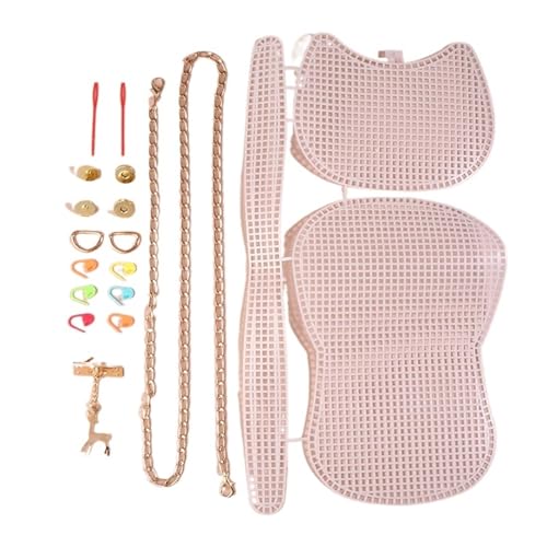 Zubehör Hilfsweben Kunststoffnetz-Kit Kunststoffgitter Webhelfer Handtasche Schultertasche Netzabdeckung DIY Taschenzubehör(Color 04) von ZUGLQYSX