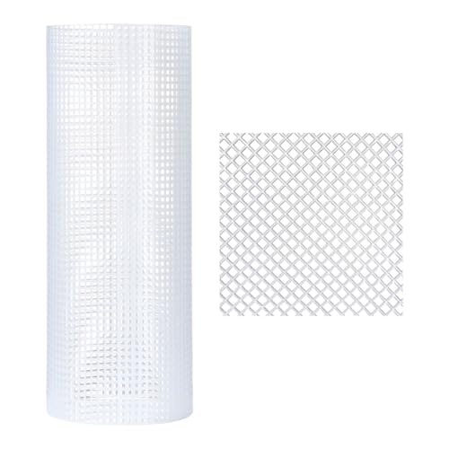 Zubehör Kunststoff-Netztuch for Taschenteppiche, Fadenhaken, Bastelbedarf, DIY-Handarbeit, Knüpfhaken, Taschen, Gitterhaken, Bastelzubehör(White-Large Grid) von ZUGLQYSX