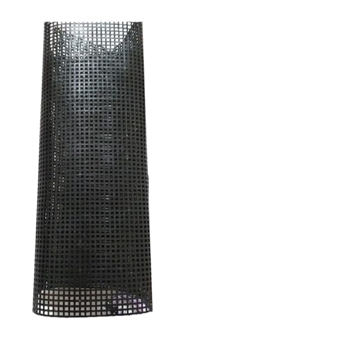 Zubehör Mesh Handgefertigtes Kunststoff-Netztuch for Taschenteppiche Fadenhaken Handarbeit Knüpfhaken Taschen aus Kunststoffgitter Haken Bastelzubehör(Black-Large Grid) von ZUGLQYSX
