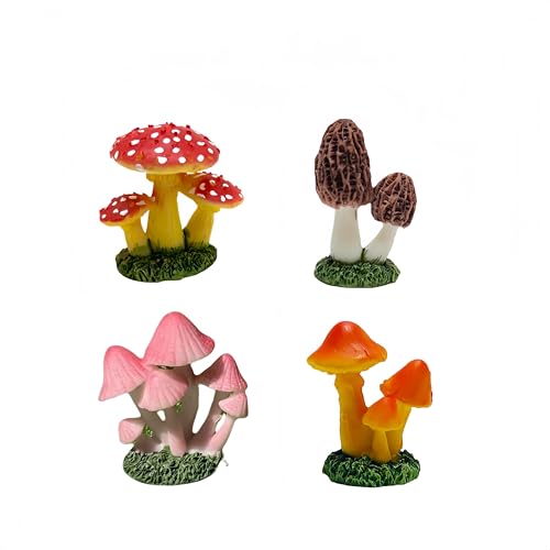 ZUHSA Mini-Pilz-Figuren aus Kunstharz – kleine Pilz-Statuen für Bastelarbeiten, Heimdekoration, geeignet für Fensterbank, Tischplatte, Gartendekoration, Kuchendekoration, Mikro-Landschaft und ZUHSA Mini-Pilz-Figuren aus Kunstharz – kleine Pilz-Statuen für Bastelarbeiten, Heimdekoration, geeignet für Fensterbank, Tischplatte, Gartendekoration, Kuchendekoration, Mikro-Landschaft und von ZUHSA