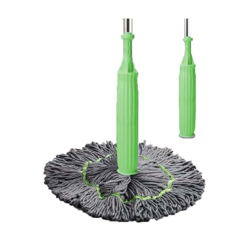 2 in 1 Dehydrated Mop, Bodenwischer Wischmopp Mikrofaser Set,Bodenwischer Set mit Auswringfunktion,Nass-Trockenmop Set für Alle Flecken Entfernen Boden,Bodentücher Tücher Mikrofaser Set von ZUICC