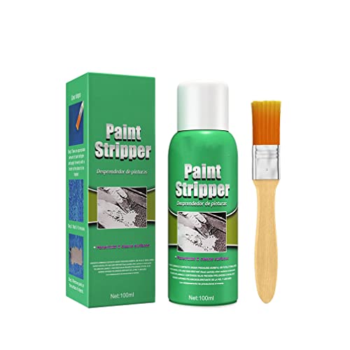 ZUICC 100ml Car Paint Remover Metal Surface Paint Stripper Brush, Autolackentferner, Efficient Paint Stripper, Abbeizmittel für Metall, Abbeizer Set, Abbeizmittel mit Abbeizpinsel von ZUICC