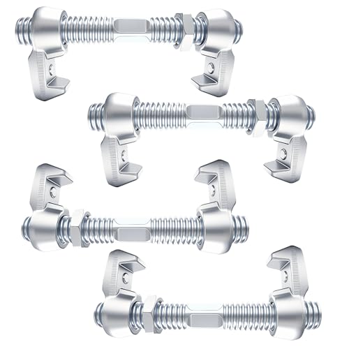 ZUIWAN 4 Stück robuste 260 mm verzinkte Versandcontainer-Brückenklemmen – intermodale Schienenbrücken-Montage-Kit für CSC 6 m 12,2 m Container von ZUIWAN