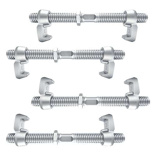 ZUIWAN 4 Stück robuste 380 mm verzinkte Versandcontainer-Brückenklemmen – intermodale Schienenbrücken-Montage-Kit für CSC 6 m 12,2 m Container von ZUIWAN