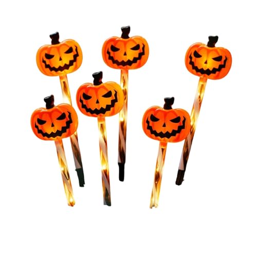 Halloween-Außenbeleuchtung Kürbisse Geisterhafte Gehwege Lichter Set für Wegrasen Batteriebetrieben Einfache Montage Dekorationen Halloween Wegeleuchten von ZUJIABAO