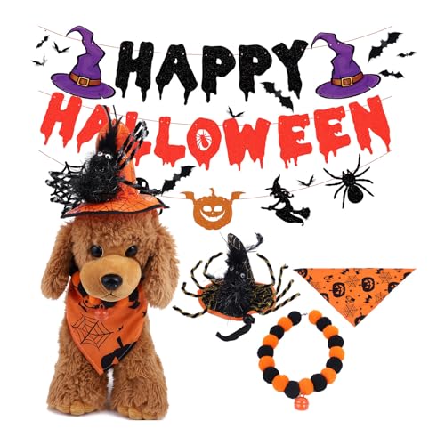 Halloween-Kostüm-Set für Festivals, robustes Polyester, Tier-Cosplay-Kleidung, schnell wechselnd, Partyzubehör, Polyester-Haustierkostüm Halloween-Kostüm-Set für Festivals, robustes Polyester, Tier-Cosplay-Kleidung, schnell wechselnd, Partyzubehör, Polyester-Haustierkostüm von ZUJIABAO