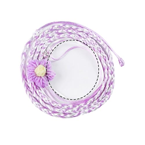 Leinengeschirr für Kleintiere mit Blumen-Design für Spaziergänge, Reisen, gesellschaftliche Veranstaltungen, Hamster, Kaninchen, Spazierengehen, Seilschnur, Nylon, Hamsterleine von ZUJIABAO