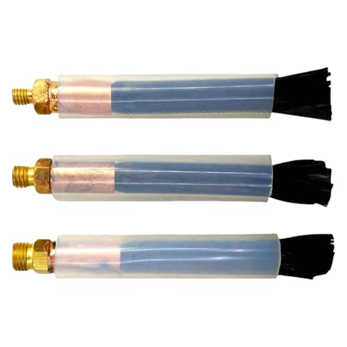 Multifunktionales Schweißbürsten-Set mit Borsten und Messingverbindern für Metalloberflächen, Reinigung, Stahlschweißbürste, 3-teilig von ZUJIABAO