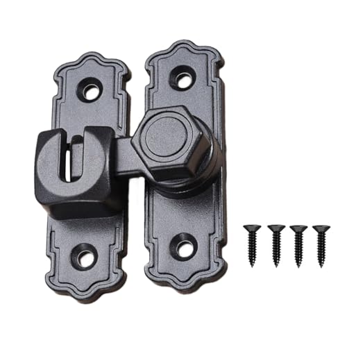Platzsparendes Aluminium-Türriegel-Set für 90° und 180° Scheunentüranwendungen, robuste Sicherheitsriegel von ZUJIABAO