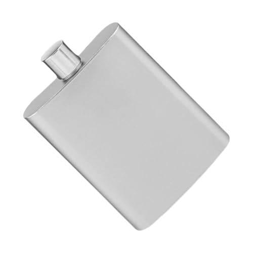 Quadratische Weinflaschen aus Metall, 100 ml, tragbar, auslaufsicher, für Outdoor, Reisen, Camping, Trinkgeschirr, tragbare Whiskey-Flasche von ZUJIABAO