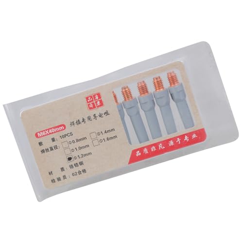 Schweißbrenner-Zubehör, Verbrauchsmaterialien, 0,8/1,0/1,2 mm, Brennerdüsenspitzenhalter, Ausrüstung, 10 Stück Schweißbrenner-Zubehör, Verbrauchsmaterialien, 0,8/1,0/1,2 mm, Brennerdüsenspitzenhalter, Ausrüstung, 10 Stück von ZUJIABAO