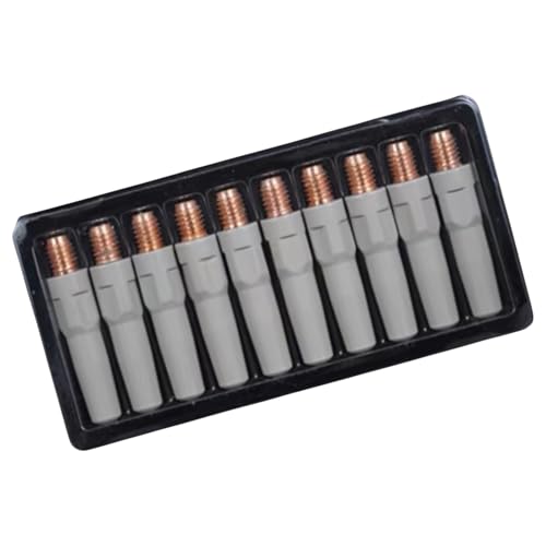 Schweißbrenner-Zubehör, Verbrauchsmaterialien, 0,8/1,0/1,2 mm, Brennerdüsenspitzenhalter, Ausrüstung, 10 Stück Schweißbrenner-Zubehör, Verbrauchsmaterialien, 0,8/1,0/1,2 mm, Brennerdüsenspitzenhalter, Ausrüstung, 10 Stück von ZUJIABAO