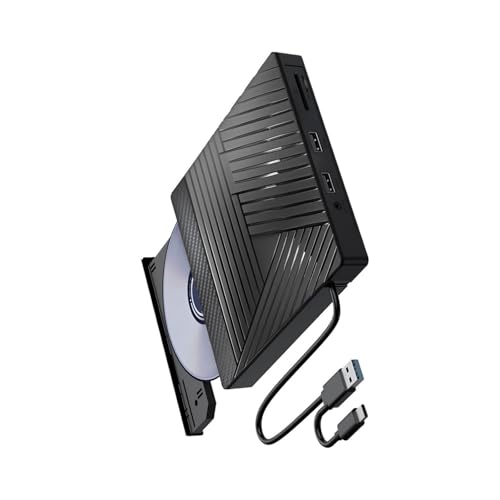 Tragbares externes Disc-Lesegerät USB 3.0 Typ C für Laptop, Desktop-PC, breite Kompatibilität, Disk Writer, Hochgeschwindigkeits-Disc-Laufwerk mit USB-Hub Tragbares externes Disc-Lesegerät USB 3.0 Typ C für Laptop, Desktop-PC, breite Kompatibilität, Disk Writer, Hochgeschwindigkeits-Disc-Laufwerk mit USB-Hub von ZUJIABAO