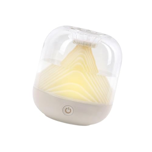 Wiederaufladbarer USB-Nebel-Luftbefeuchter mit Nachtlicht für Schlaf, große Kapazität, Aromen, Diffusor, Wohnzimmer, Schlafzimmer, Duftdiffusor, Desktop von ZUJIABAO