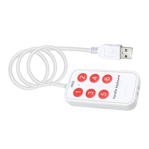ZUJIABAO 1. Programmierbare USB-Makro-Tastatur mit 6 Tasten für Gaming, Arbeit, PC, Multimedia- und Shortcut-Anpassung mit ergonomischem Design, ergonomischer Tastatur von ZUJIABAO